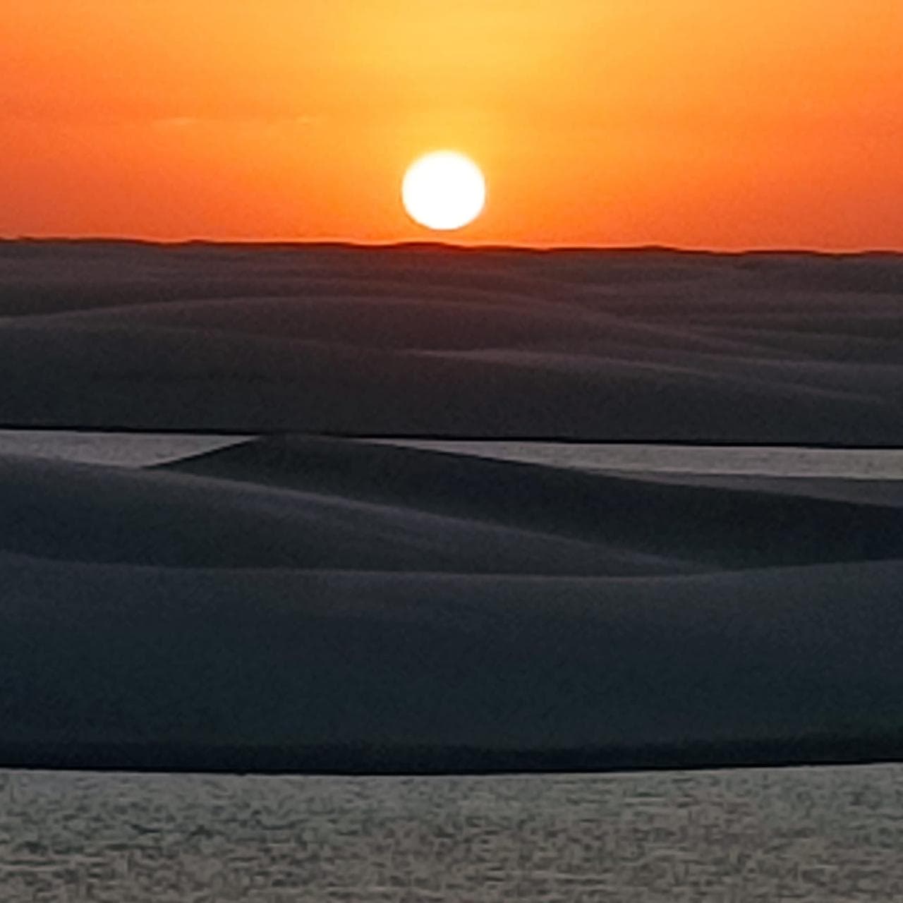 Pôr do sol na Lagoa Azul